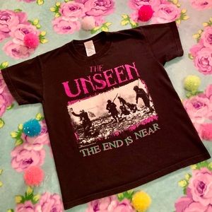 Vtg The Unseen Punk Rock T Shirt The End Is Near